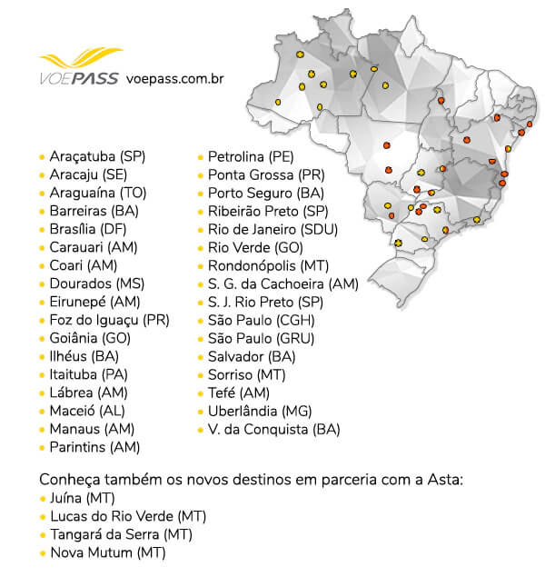 TARJA NOVAS ROTAS VOEPASS