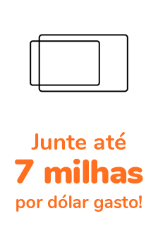 Junte até 7 milhas por dólar gasto