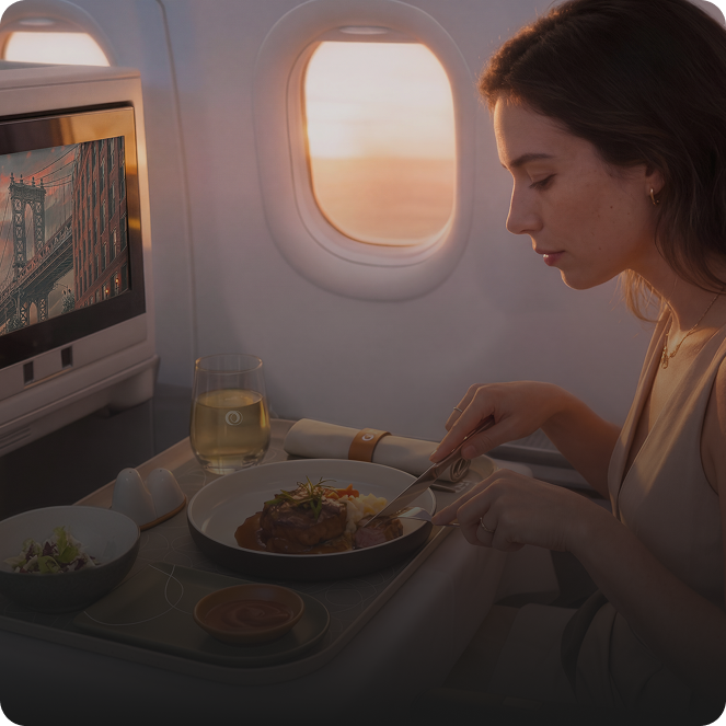 Serviço a bordo exclusivo