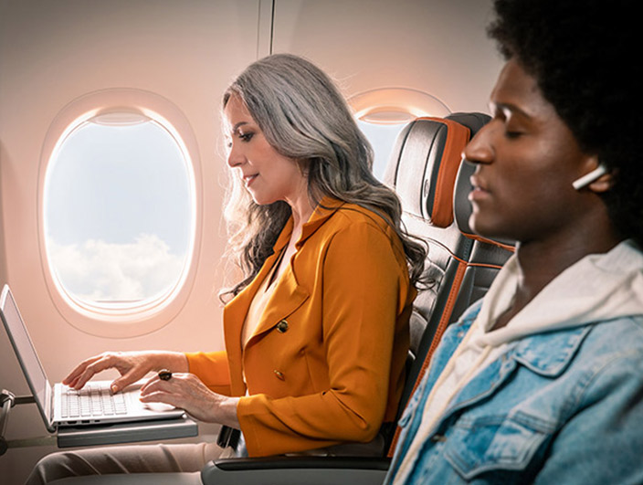 Para onde voar de Premium Economy
