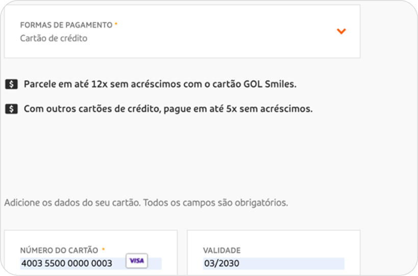 Verifique o resumo da compra e conclua o pagamento.